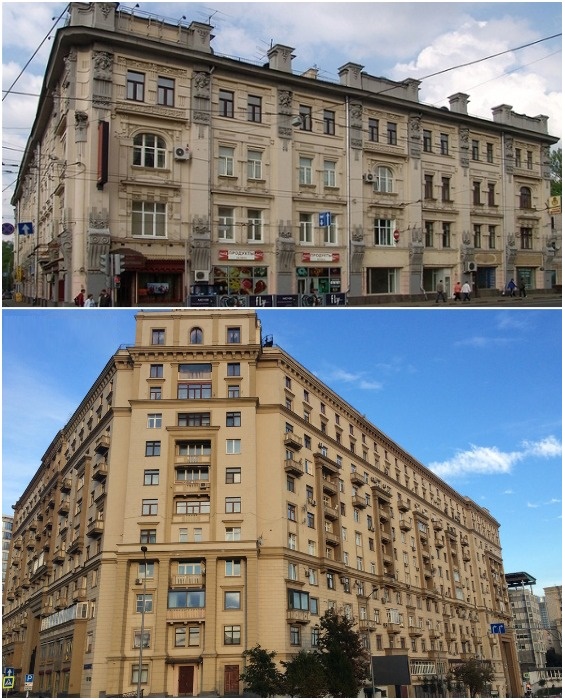 Послевоенные жилые дома, в стиле «сталинского ампира», строили высококлассные советские специалисты.